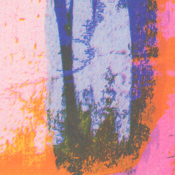 Multi Coloured Abstract Riso Print On Recycled Paper, 3 of 4