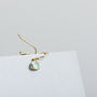Gold Plated Ellipse Drop Earrings, thumbnail 9 of 9