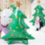 Jumbo 3D Standing Christmas Tree Foil Balloon, thumbnail 3 of 5