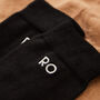 Personalised Monogrammed Black Socks, thumbnail 3 of 4