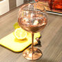 Personalised Mothers Day Rose Coloured Gin Glass, thumbnail 3 of 4