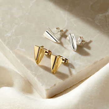 Paper Plane Stud Earrings, 4 of 6