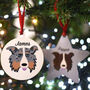 Border Collie Dog Personalised Christmas Decoration, thumbnail 9 of 10