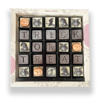 Trick Or Treat Chocolate Message Box, 2 of 2