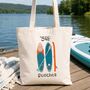 Funny Sup Beaches Paddle Boarding Tote Bag Shopper, thumbnail 5 of 6