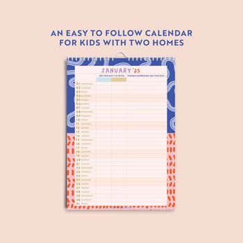 Kids Co Parenting Academic Calendar 2024 2025, 4 of 6