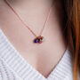 Libra Zodiac Personalised Gemstone Necklace, thumbnail 2 of 10