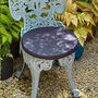 Circular Round Garden Outdoor Seat Pads Plain Navy Blue, thumbnail 3 of 5