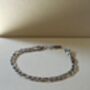 Silver 5mm Figaro Chain Bracelet Adjustable Minimal Gift, thumbnail 4 of 6