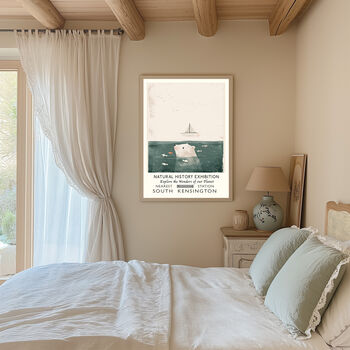 Natural History Museum Polar Bear Art Print, 2 of 4