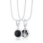 Black Onyx Healing Stone Charm Necklace, Protection, thumbnail 2 of 9