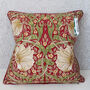 Red Claret Pimpernel William Morris 18' Cushion Cover, thumbnail 1 of 6