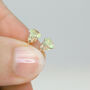 Green Prehnite Stud Earrings, thumbnail 8 of 12