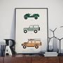Iconic Defender 4x4 Collection Print, thumbnail 1 of 2