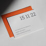Hand Printed Personalised Wedding Save The Date Card, thumbnail 2 of 9