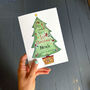 On Your Very 1st Christmas Tree Card For Child, thumbnail 1 of 4