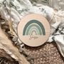 Personalised Blue Rainbow Name Plaque | Wooden Nursery Name Sign, thumbnail 2 of 11