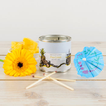 Pina Colada Pineapple And Coconut Candle Tin, 2 of 4
