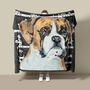 Boxer Dog Fleece Blanket, thumbnail 1 of 5