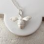 Sterling Silver Bee Necklace, thumbnail 4 of 9