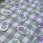 Holographic Glitter Purple Flower Sticker, thumbnail 5 of 8