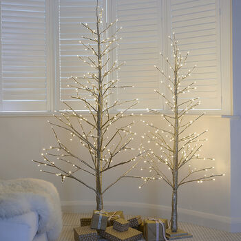 Champagne Gold Pre Lit Christmas Tree Two Sizes, 3 of 4