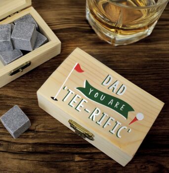 Personalised Golf Design Whisky Stones, 2 of 4