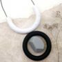 Speckled Black And Grey Silicone Necklace, thumbnail 1 of 5