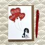 Cavalier King Charles Spaniel Happy Valentine's Card, thumbnail 4 of 6