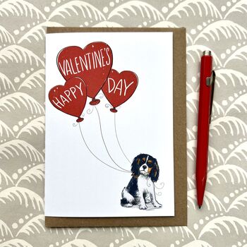 Cavalier King Charles Spaniel Happy Valentine's Card, 4 of 6