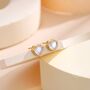 Sterling Silver Heart Stud Earrings, thumbnail 1 of 10