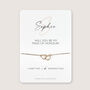 Personalised Name Will You Be My Bridesmaid Bridal Proposal Bracelet, thumbnail 5 of 5