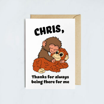 Punch The Monkey Personalised Card, 3 of 3