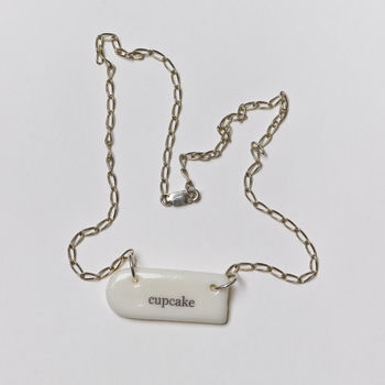 'Cupcake' Porcelain Charm Necklace, 4 of 4