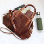 Leather Shoulder Bag With Crossbody Strap, thumbnail 3 of 6