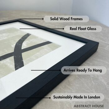 Black Solid Wooden Picture Frame A4 A3 A2, 3 of 6
