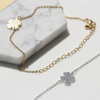 Personalised Lucky Clover Bracelet, 6 of 9