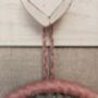 Personalised Rainbow Macrame, Pink Nursery Wall Hanging, thumbnail 6 of 9