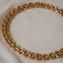 Vintage 1980s Chunky Gold Plated Necklace, thumbnail 3 of 4