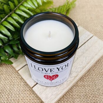 Personalised Golf Lover Valentines Candle, 2 of 5