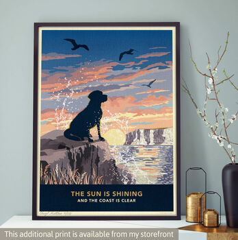 Labrador Heathland Dog Walking Christmas Card, 8 of 11