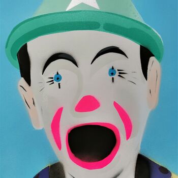 'The Clown' Handmade Original Signed Art, 6 of 8
