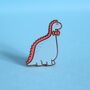 Blue Dinosaur Enamel Pin | Cute Pin Badges, thumbnail 4 of 5