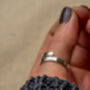 Affirmations Sterling Silver Ring I Am Strong, thumbnail 3 of 9
