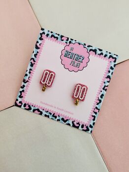Ice Lolly Glitter Resin Studs / Summer Gift / Cute Statement Jewellery / Fun Accessories, 2 of 5