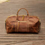 Genuine Leather Duffel Travel Bag, thumbnail 5 of 9