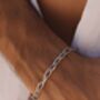 Silver 5mm Anchor Chain Bracelet Adjustable Gift, thumbnail 1 of 5