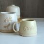Personalised Flower And Name Small Mug, thumbnail 1 of 7