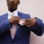 Mens Soft Pink Floral Pocket Square, thumbnail 5 of 12