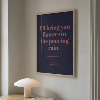 Personalised Lyric Print, 5 of 11